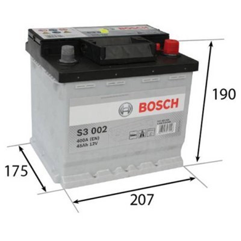 Bosch autobatéria S3 12V 45Ah 400A 0 092 S30 020