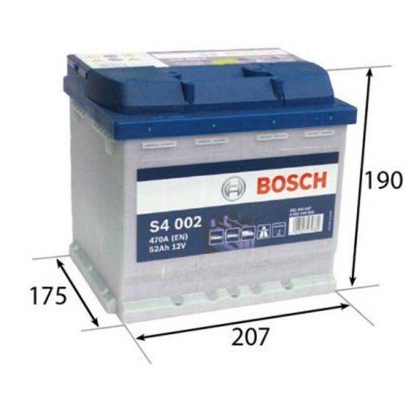 Bosch autobatéria S4 12V 52Ah 470A 0 092 S40 020