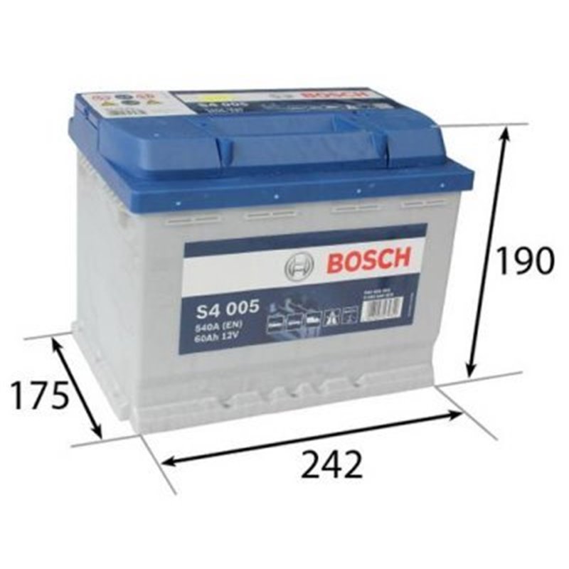 Bosch autobatéria S4 12V 60Ah 540A 0 092 S40 050