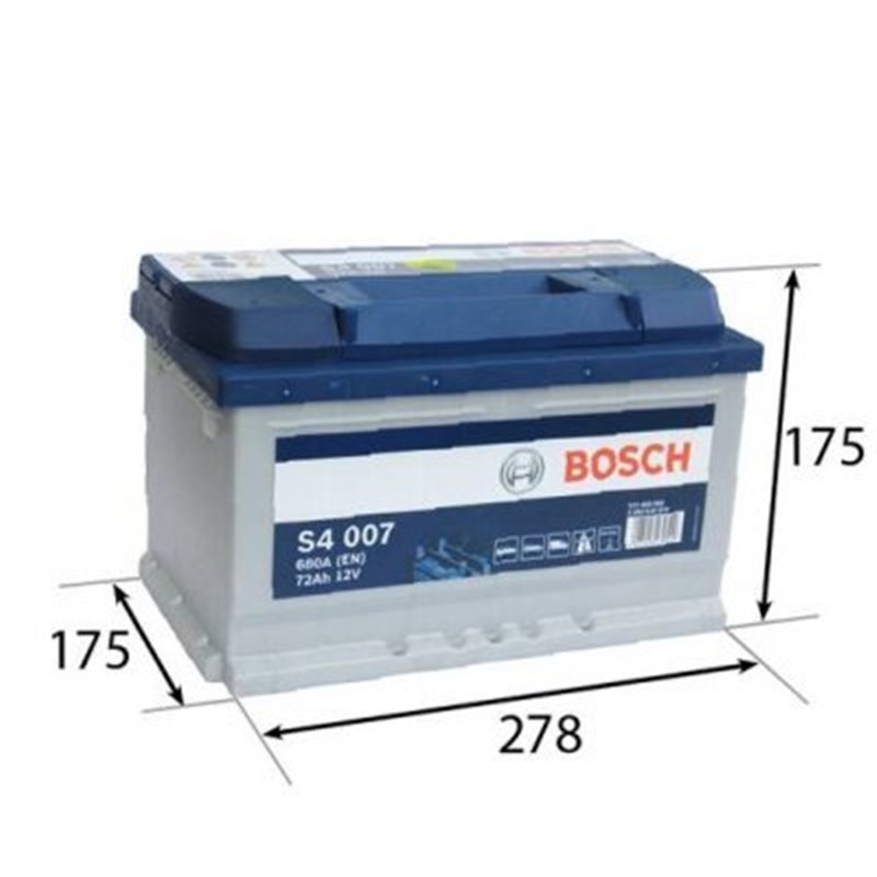 Bosch autobatéria S4 12V 72Ah 680A 0 092 S40 070