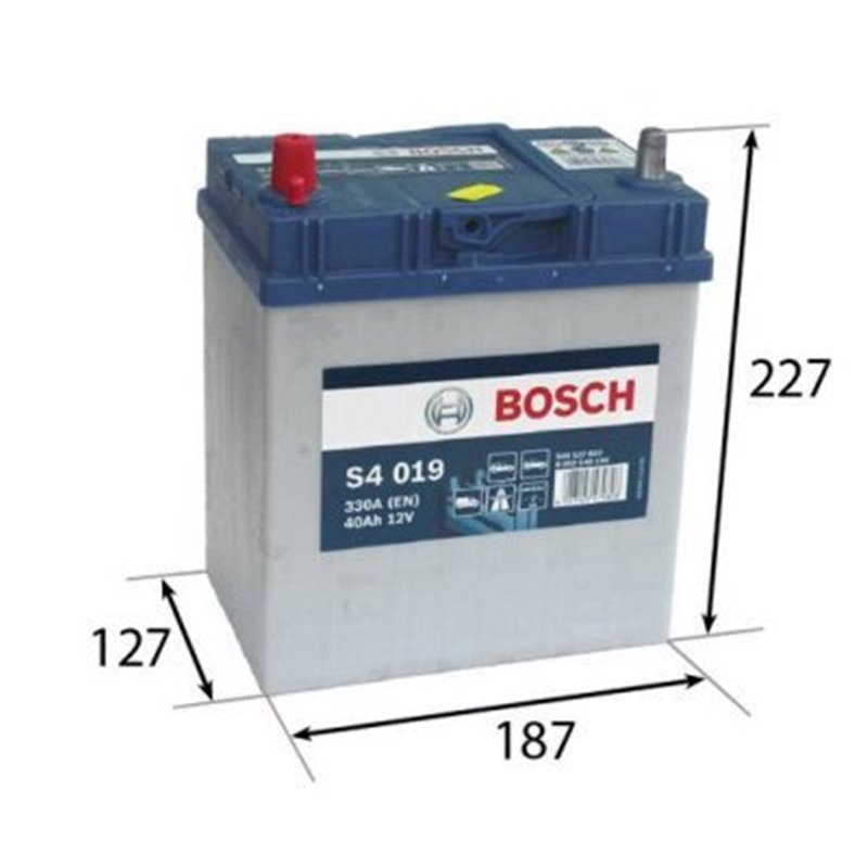 Bosch autobatéria S4 12V 40Ah 330A 0 092 S40 190