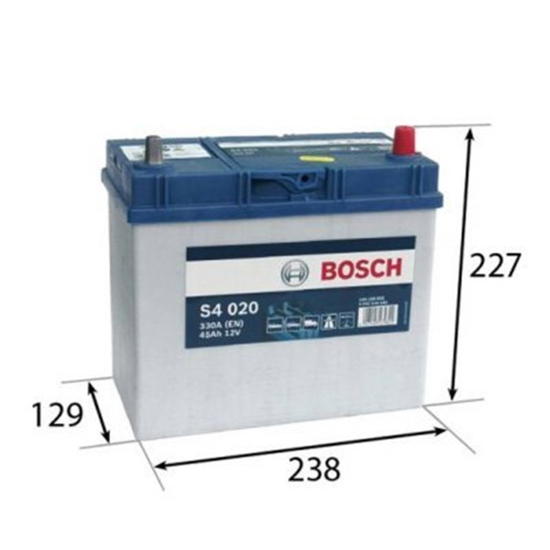 Bosch autobatéria S4 12V 45Ah 330A 0 092 S40 200