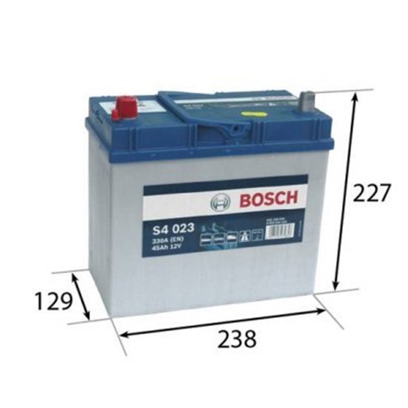 Bosch autobatéria S4 12V 45Ah 330A 0 092 S40 230