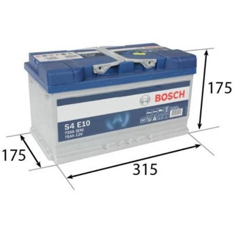 Bosch autobatéria S4 EFB 12V 75Ah 730A 0 092 S4E 100