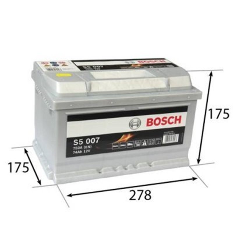 Bosch autobatéria S5 12V 74Ah 750A 0 092 S50 070