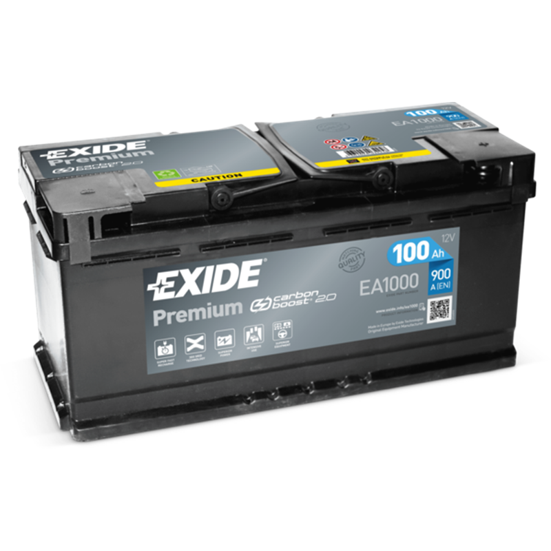 Exide autobatéria PREMIUM 12V 100Ah 900A EA1000