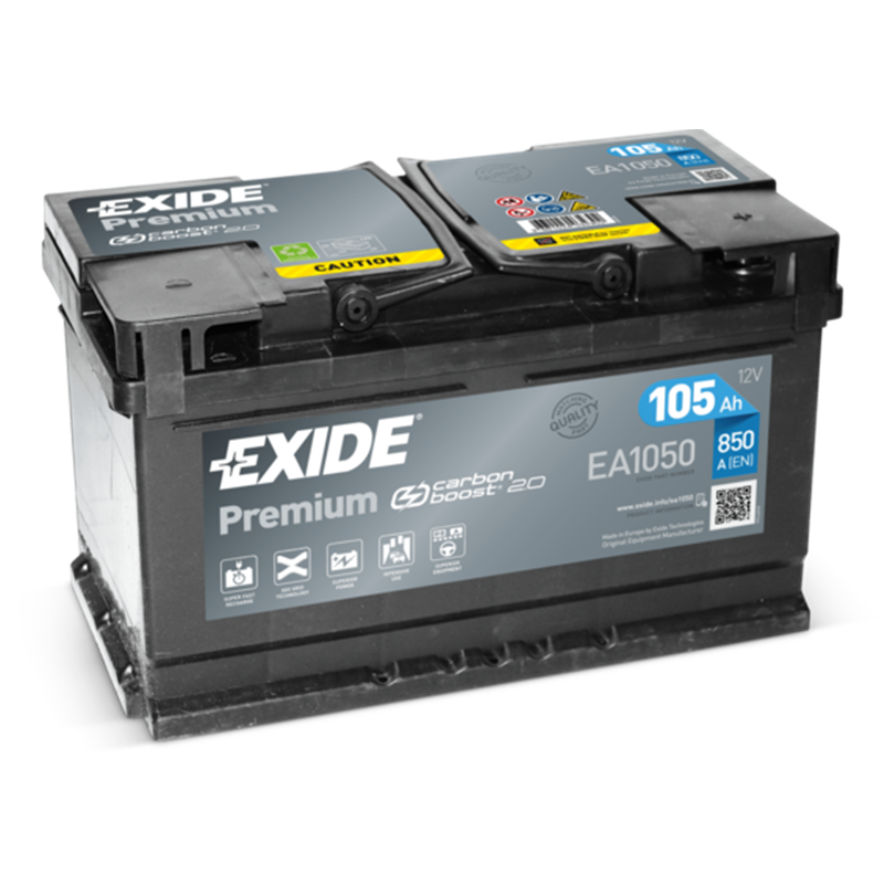 Exide autobatéria Premium 12V 105Ah 850A EA1050