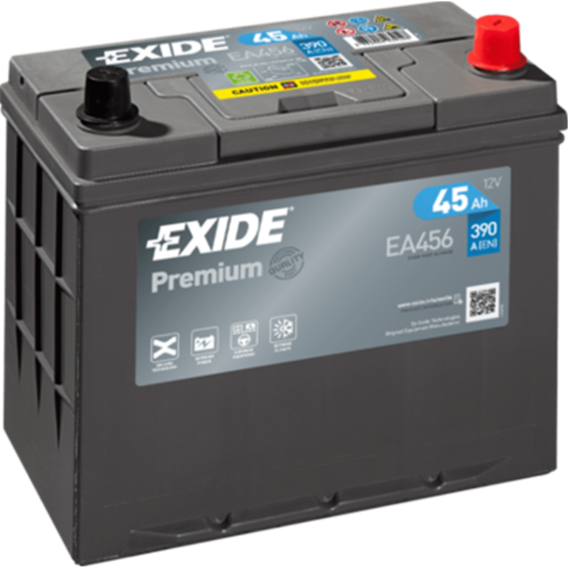 Exide autobatéria Premium 12V 45Ah 390A EA456