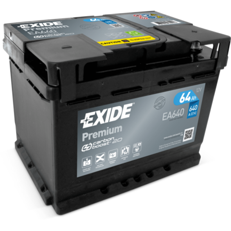 Exide autobatéria Premium 12V 64Ah 640A EA640