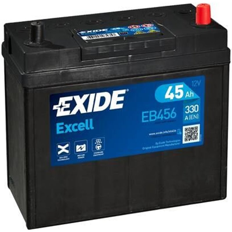 Exide autobatéria Excell 12V 45Ah 300A EB456