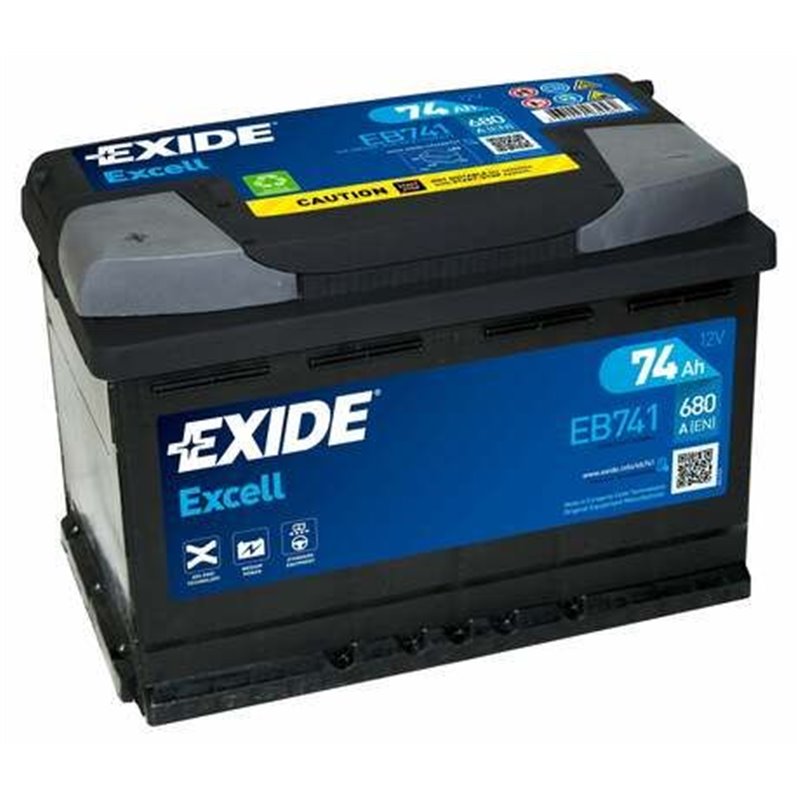 Exide autobatéria Excell 12V 74Ah 680A EB741