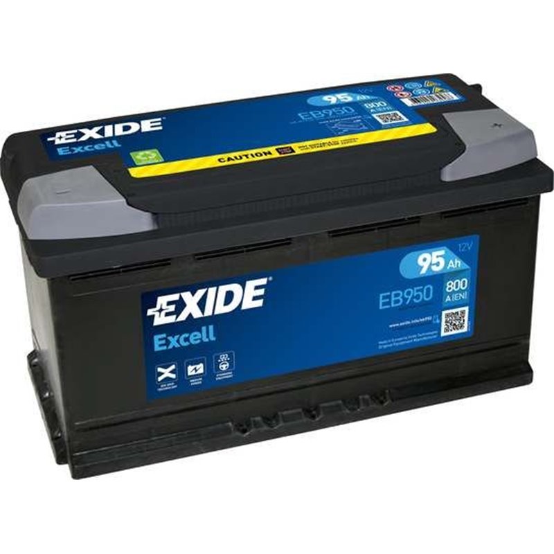 Exide autobatéria Excell 12V 95Ah 800A EB950