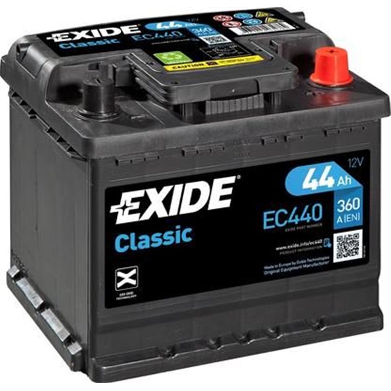 Exide autobatéria Classic 12V 44Ah 360A EC440