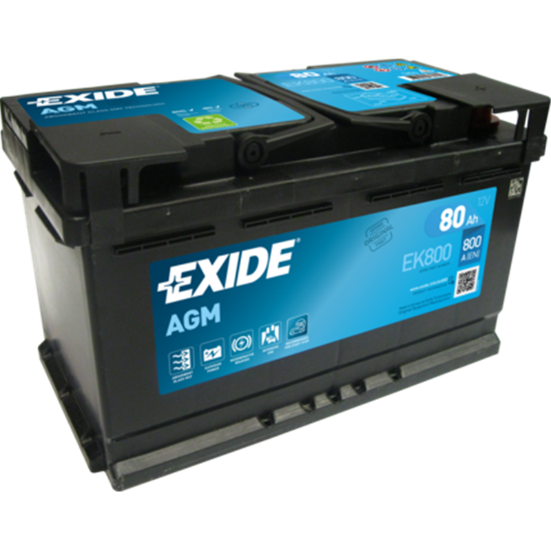 Exide autobatéria AGM 12V 80Ah 800A EK800