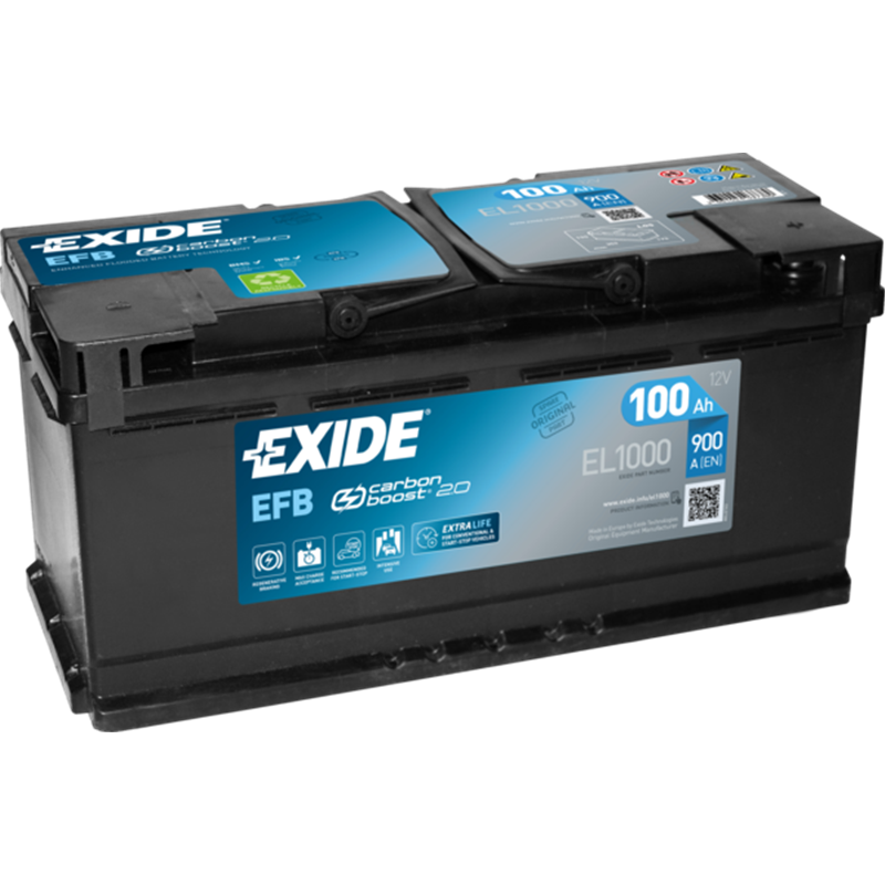 Exide ECM 12V 100Ah 900A EL1000