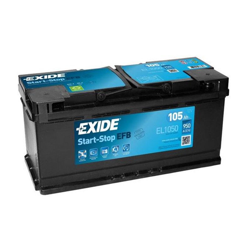 Exide Start-Stop EFB 12V 105Ah 950A EL1050