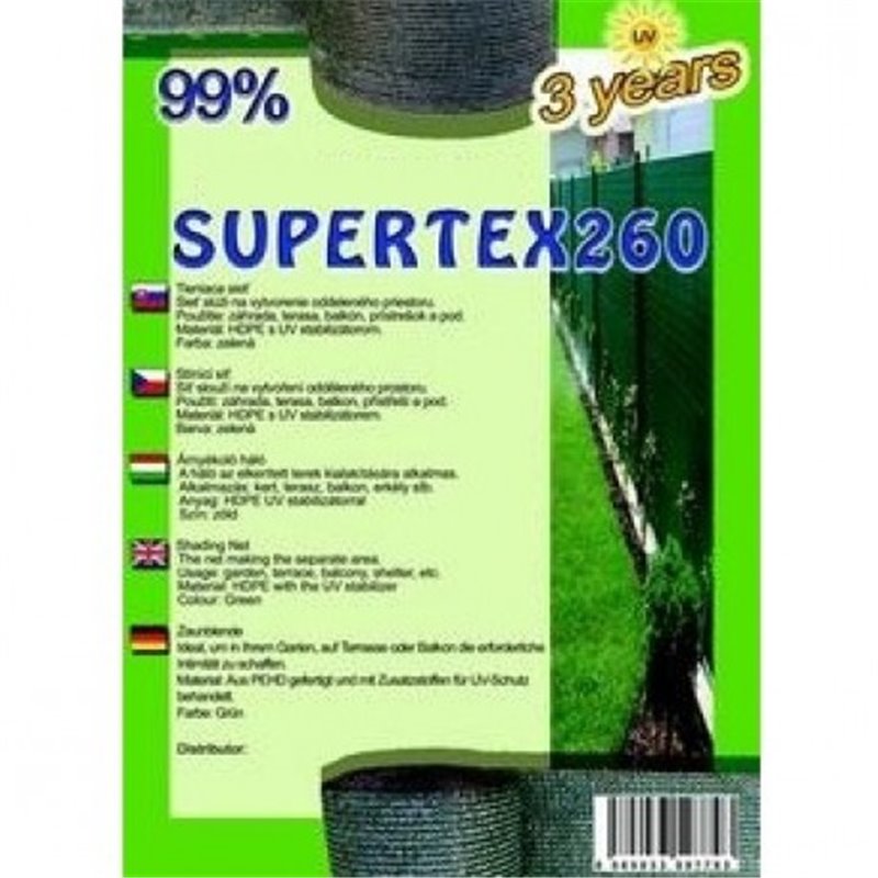 Trebor Sieť tieniaca Supertex 1,5x10m zelená 28581