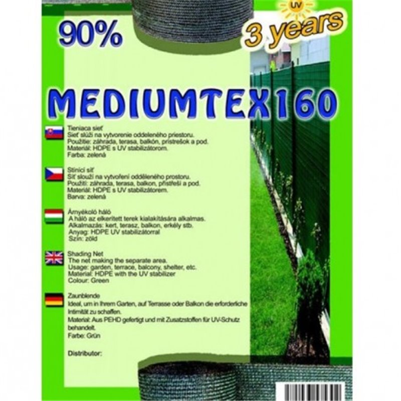 Trebor Sieť tieniaca Mediumtex 1,5x10m zelená 28517