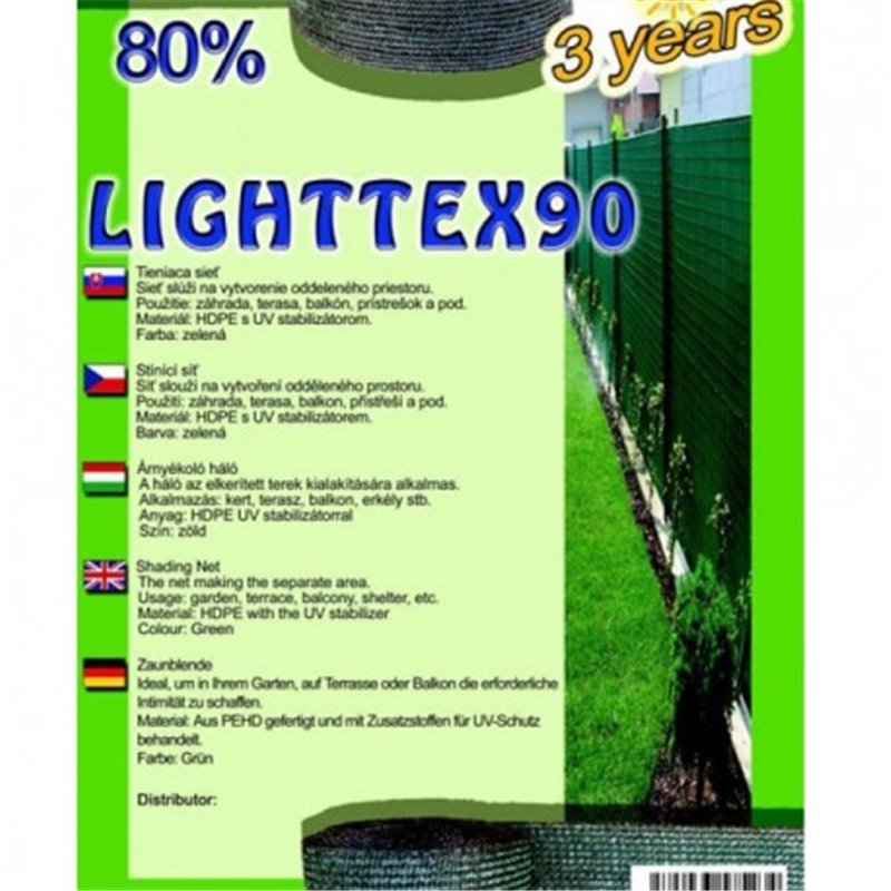 Trebor Sieť tieniaca Lighttex 2x50m zelená 28543