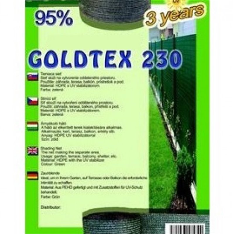 Trebor Sieť tieniaca Goldtex 1x10m zelená 28525