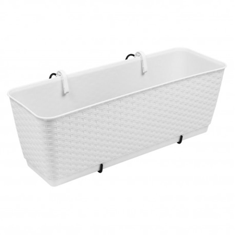 Trebor Kvetináč RATOLLA PW biely 38x15x14cm DRL400PW/S449