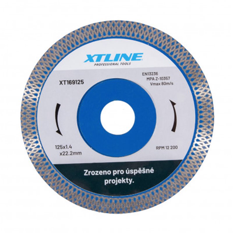 Trebor Kotúč diamantový 125x1,4x10x22,2mm XT169125