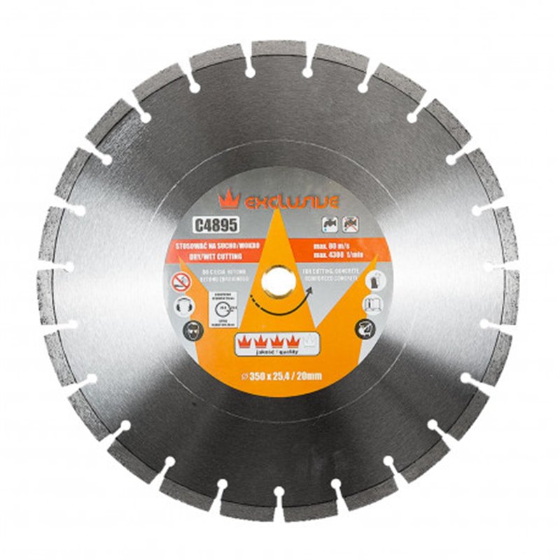 CORONA Kotúč diamantový 350x25,4mm betón PC4895