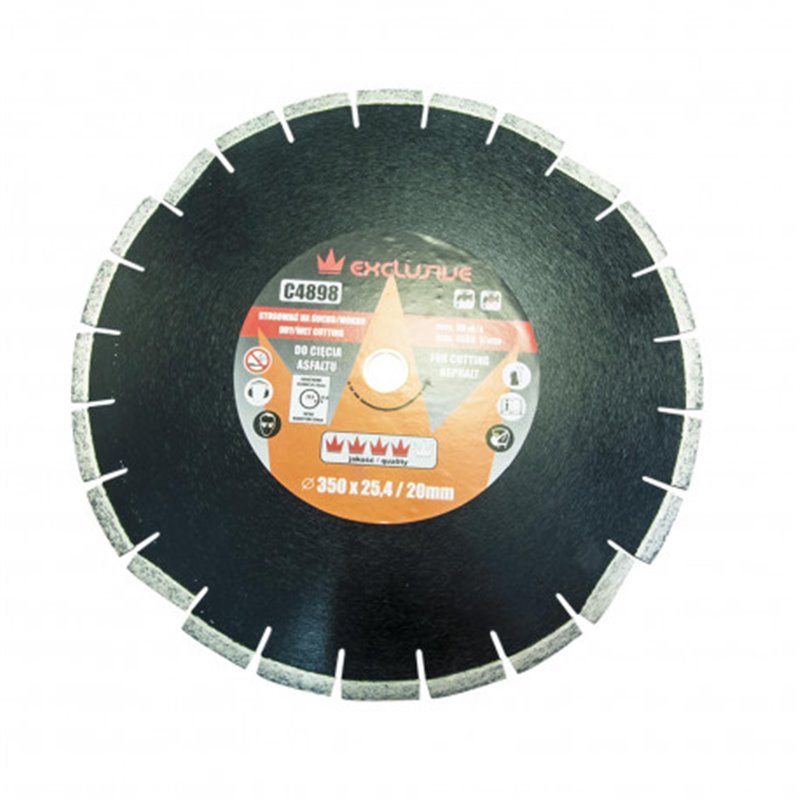 CORONA Kotúč diamantový 350x25,4mm asfalt PC4898