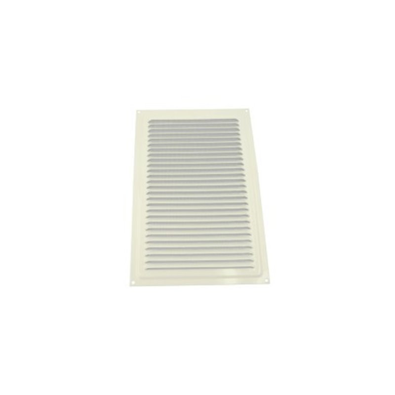 Trebor Mriežka vetracia kovová + sieť biela 250x250mm R901645