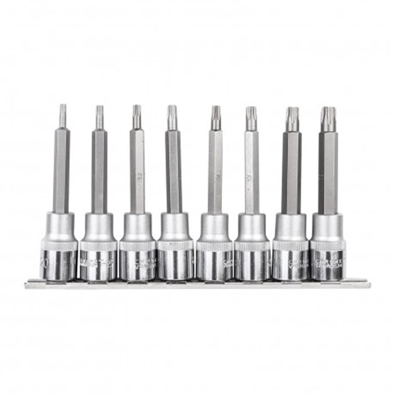 Trebor Sada nástavcov torx T20-T50mm 100mm 1 / 2 &quot PC6923