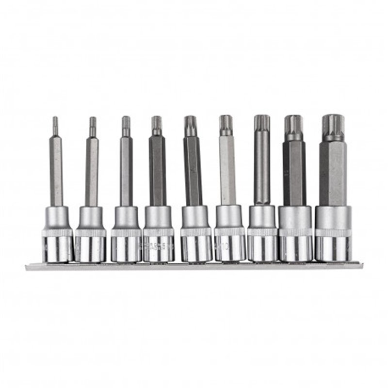 Trebor Sada nástavcov SPLINE M4-M16 100mm 1/2&quot PC6924