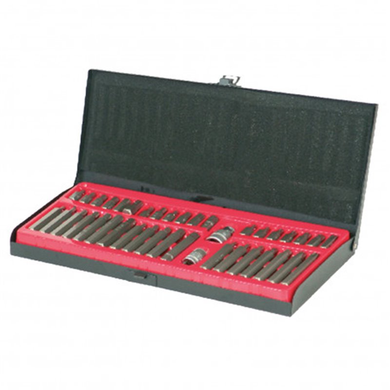 Trebor Sada nástavcov TRX+XZN S2 kovový obal 40dielov PC6940