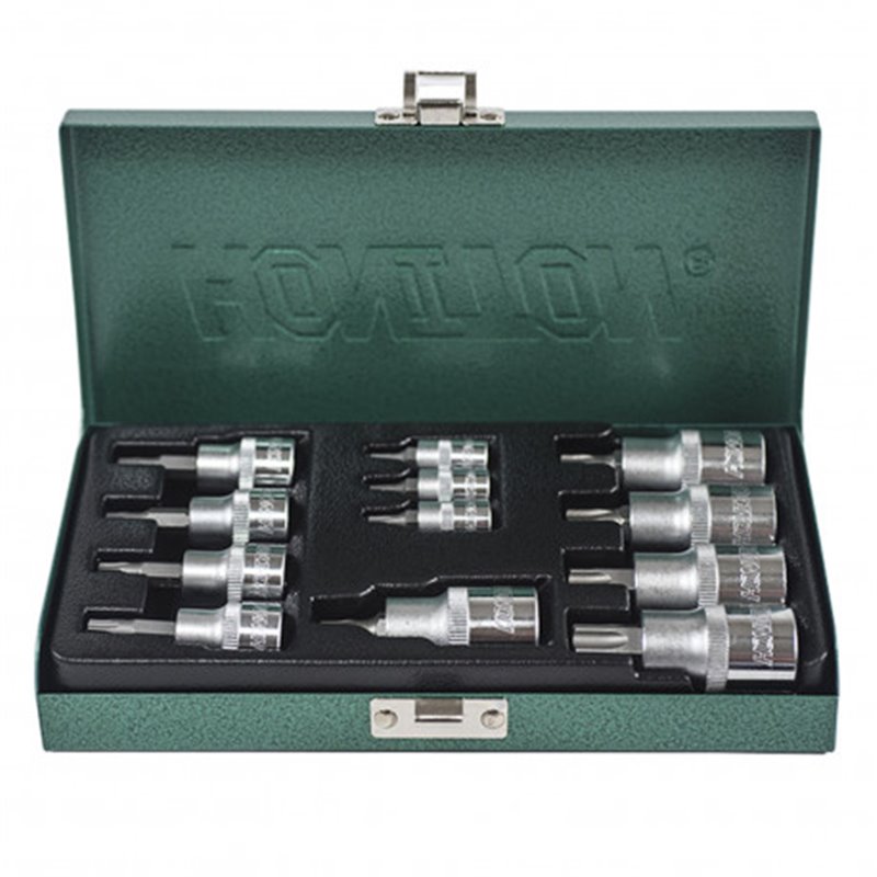 Trebor Hlavica 1/4&quot, 3/8&quot, 1/2&quot TRX sada 12 dielov  H4312