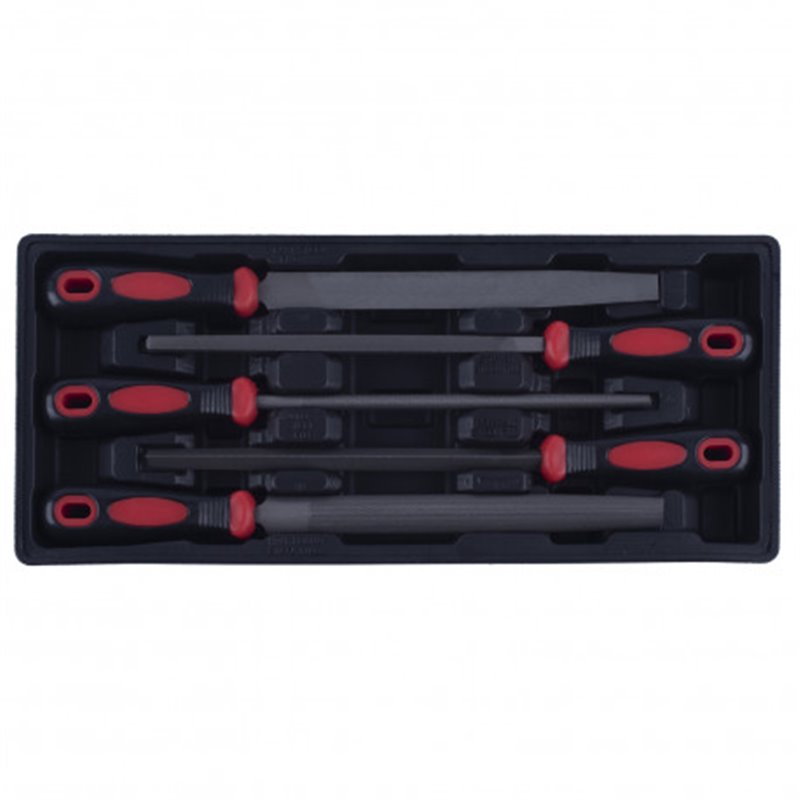 STAVTOOL Sada pilníkov 5 dielov, plastové plato PWT160
