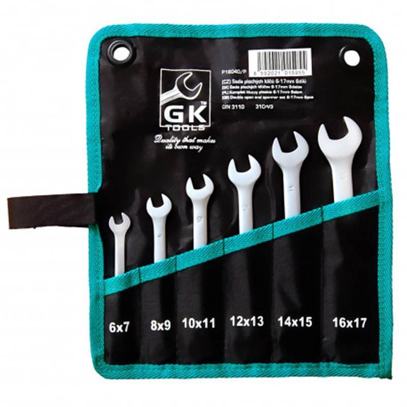 Trebor Kľúče vidlicové v textilnom obale sada 6 dielna P16040/P