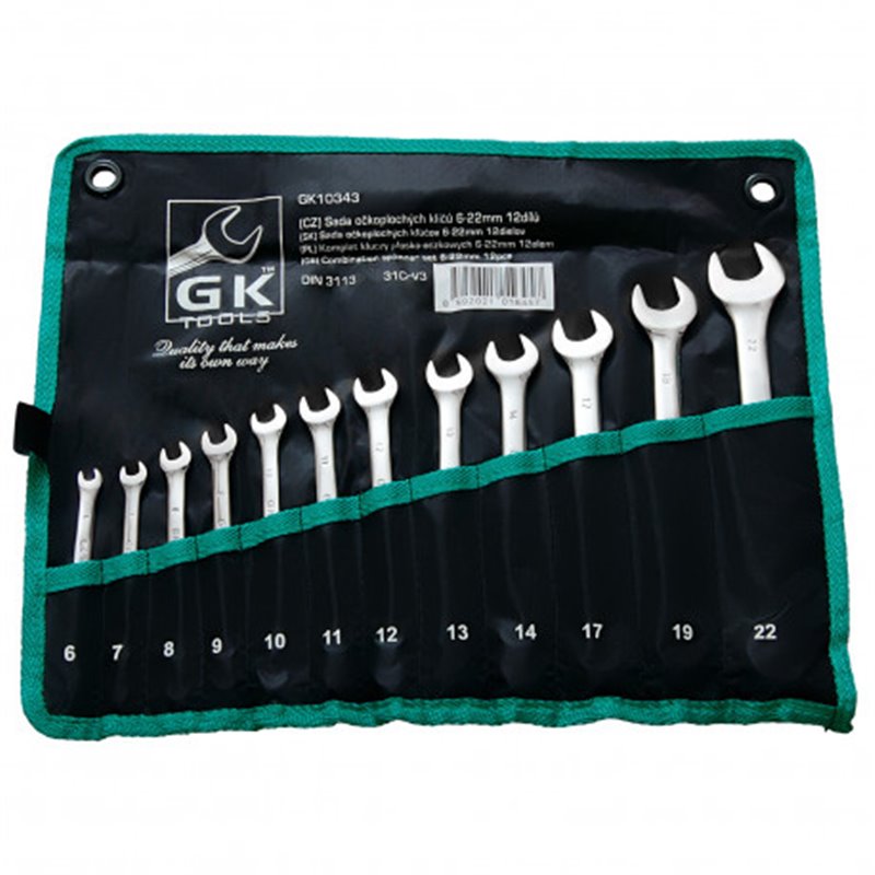 Trebor Sada kľúčov očkoplochých 6-22mm 12dielov GK10343