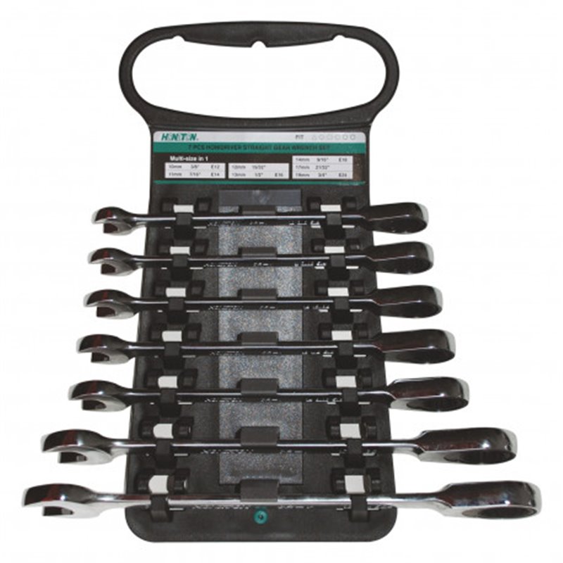 Trebor Kľúče račňové očkoploché 10-19mm sada 7 dielna HONIDRIVER H3071