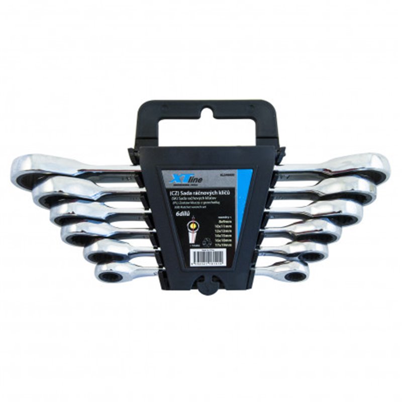 XTline Kľúče račňové obojstranné sada 8-19mm, 72 zubov KL346600
