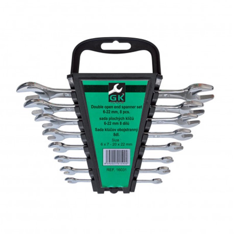 Trebor Kľúče vidlicové v plastovom držiaku sada 8 dielna P16031