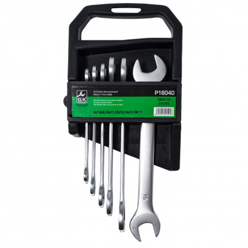 Trebor Kľúče vidlicové v plastovom držiaku sada 6 dielna P16040