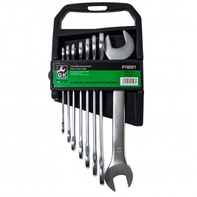 Trebor Kľúče vidlicové v plastovom držiaku sada 8 dielna P16041