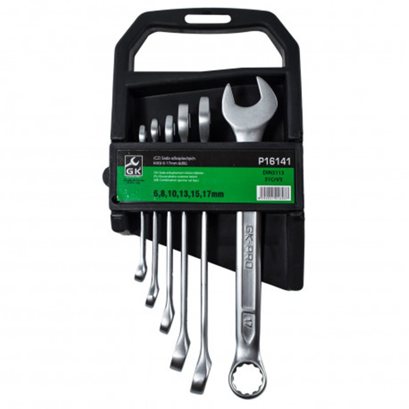 Trebor Kľúče v plastovom držiaku očkoploché sada 6 dielna P16141