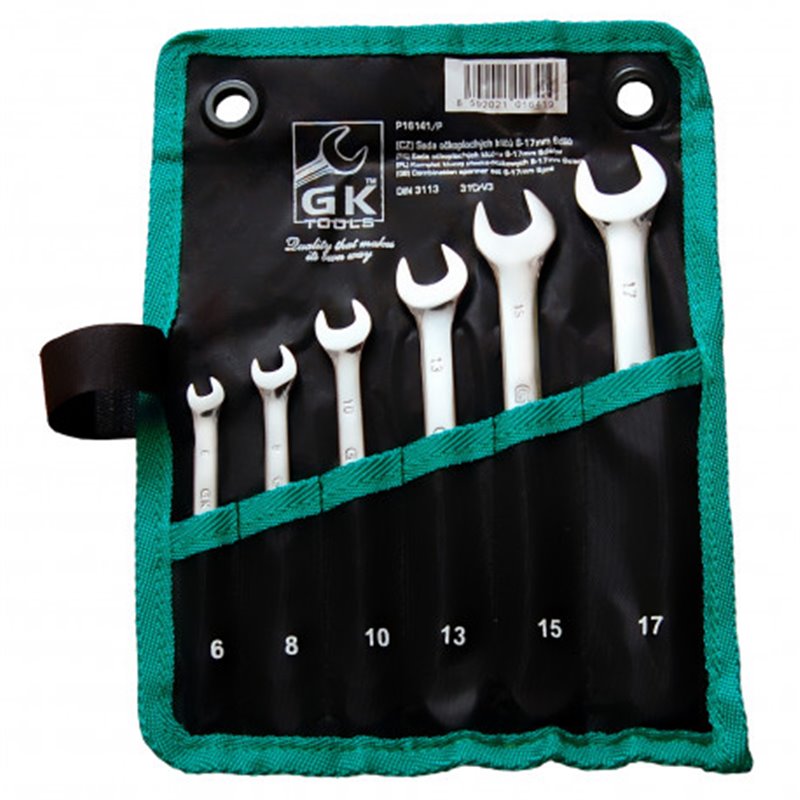 Trebor Kľúče v textilnom obale očkoploché sada 6 dielna  P16141/P