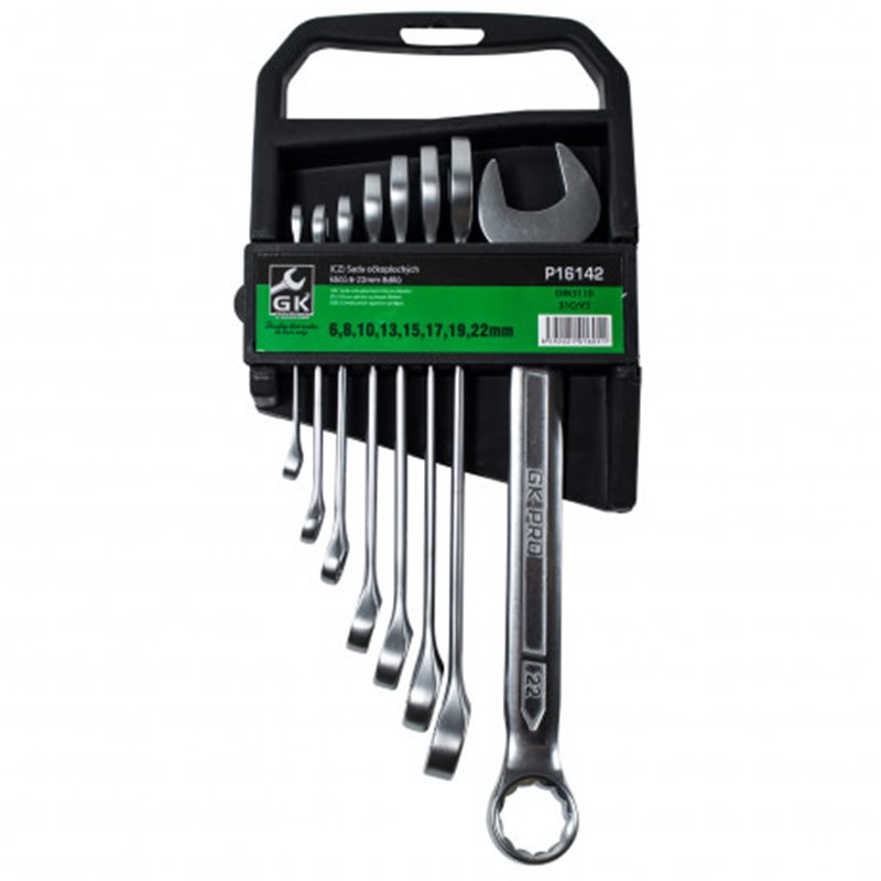 Trebor Kľúče v plastovom obale očkoploché sada 8 dielna P16142