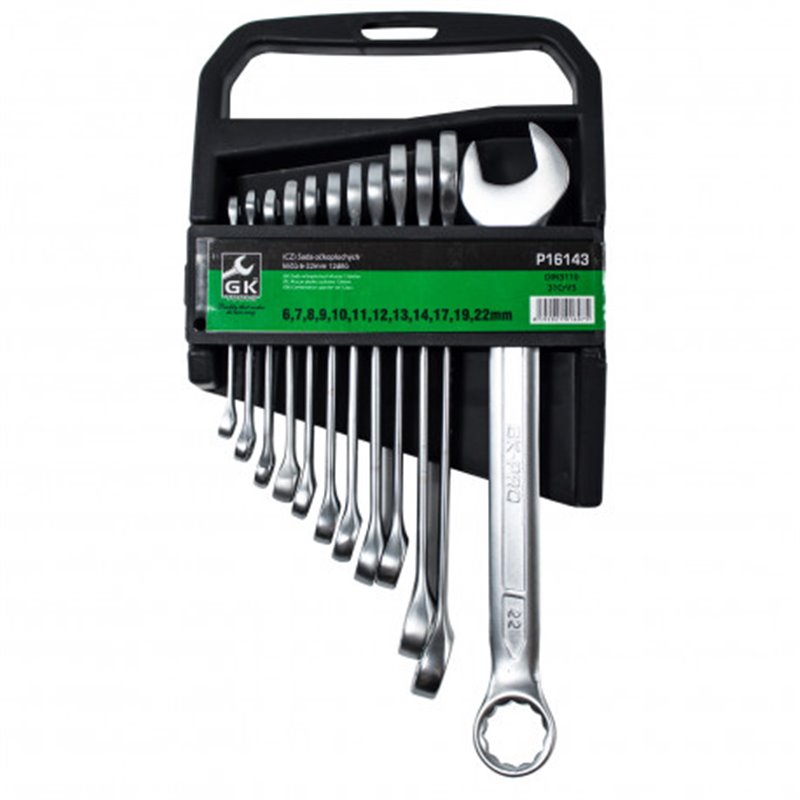 Trebor Kľúče v plastovom držiaku očkoploché sada 12 dielna P16143