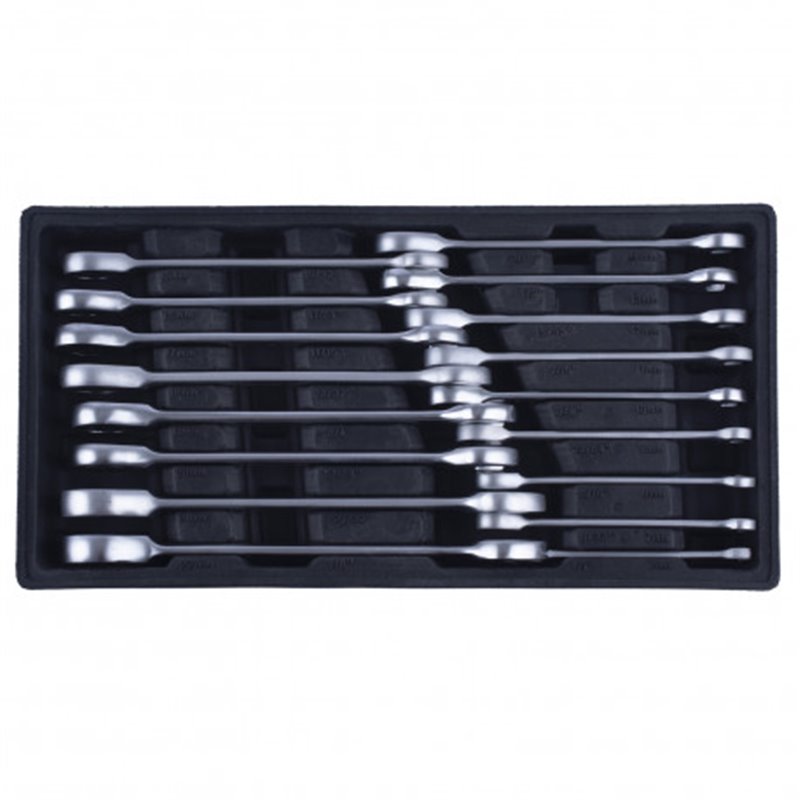 Trebor Kľúče očkoploché 14-dielna sada, plastové plato PWT170