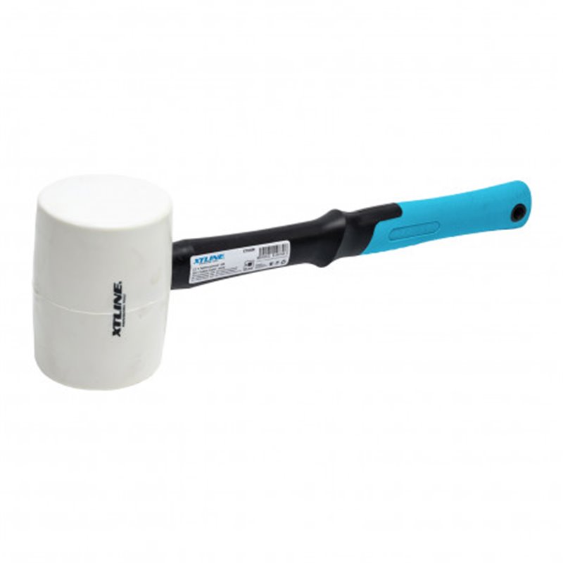 XTline Kladivo gumenné 85mm skolaminátová násada biela XT048R