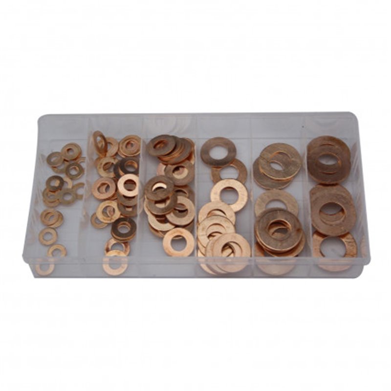 Trebor Podložky medené sada 110ks PC0406