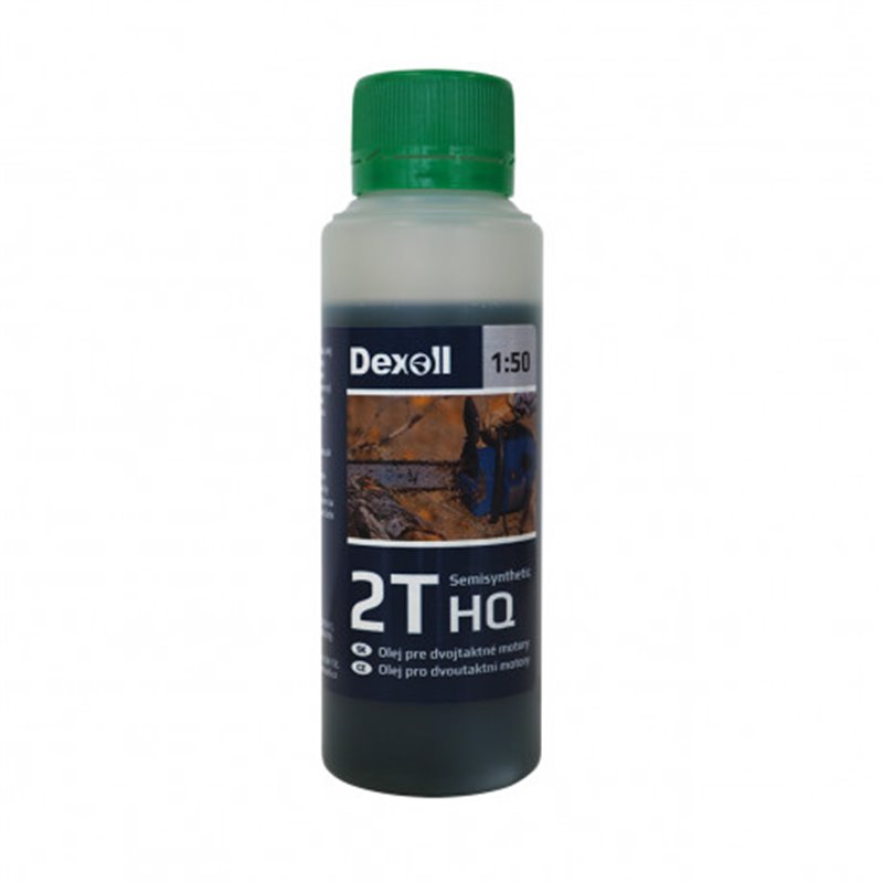 Trebor Motorový olej Dexoll Semisynthetic 2T HQ 100ml zelený  DEX2THQ100ML