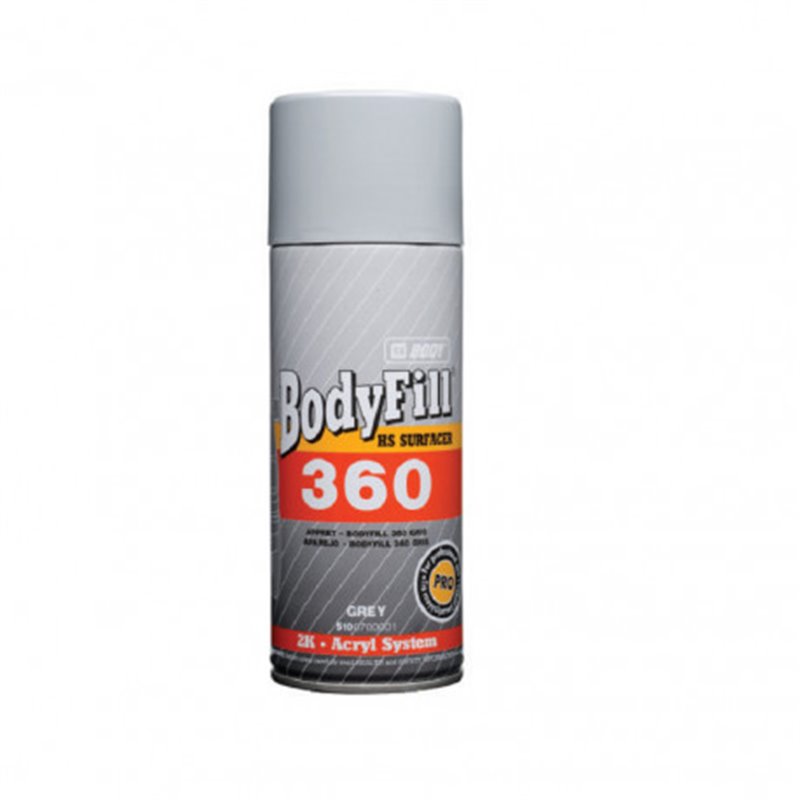 Trebor BODY Fill P360 antikorózny základ (2:1) plnič čierny HB BODY 400ml HB_0183